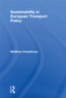 Sustainability in European Transport Policy - eBook