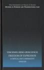 Freedom of Expression : A critical and comparative analysis - eBook