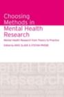 Choosing Methods in Mental Health Research : Mental Health Research from Theory to Practice - eBook