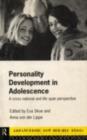 Personality Development In Adolescence : A Cross National and Lifespan Perspective - eBook