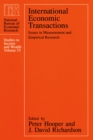 International Economic Transactions : Issues in Measurement and Empirical Research - eBook
