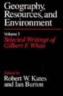 Geography, Resources and Environment : Selected Writings v. 1 - Book