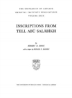 Inscriptions from Tell Abu Salabikh - Book