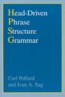 Head-Driven Phrase Structure Grammar - Book