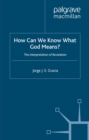 How Can We Know What God Means : The Interpretation of Revelation - eBook
