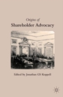 Origins of Shareholder Advocacy - eBook