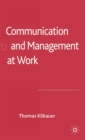 Communication and Management at Work - eBook