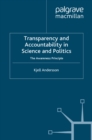 Transparency and Accountability in Science and Politics : The Awareness Principle - eBook