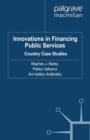 Innovations in Financing Public Services : Country Case Studies - eBook