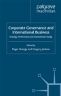 Corporate Governance and International Business : Strategy, Performance and Institutional Change - eBook