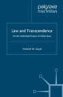 Law and Transcendence : On the Unfinished Project of Gillian Rose - eBook