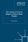 The Concept of Universal Religion in Modern Hindu Thought - eBook