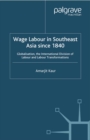 Wage Labour in Southeast Asia Since 1840 : Globalization, the International Division of Labour and Labour Transformations - eBook