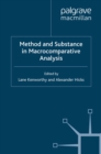 Method and Substance in Macrocomparative Analysis - eBook