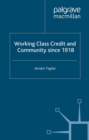 Working Class Credit and Community since 1918 - eBook