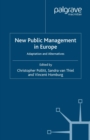 New Public Management in Europe : Adaptation and Alternatives - eBook
