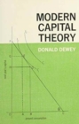 Modern Capital Theory - Book