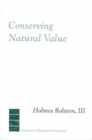 Conserving Natural Value - Book