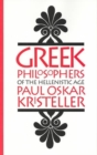 Greek Philosophers of the Hellenistic Age - Book