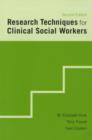 Research Techniques for Clinical Social Workers - Book