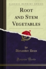 Root and Stem Vegetables - eBook