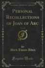 Personal Recollections of Joan of Arc - eBook