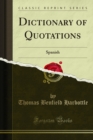 Dictionary of Quotations : Spanish - eBook