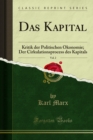 Das Kapital : Kritik der Politischen Okonomie; Der Cirkulationsprocess des Kapitals - eBook