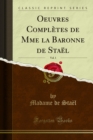 Oeuvres Completes de Mme la Baronne de Stael - eBook