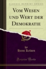Vom Wesen und Wert der Demokratie - eBook