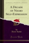A Decade of Negro Self-Expression - eBook