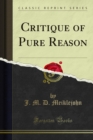 Critique of Pure Reason - eBook