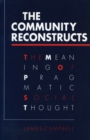 COMMUNITY RECONSTRUCTS - Book