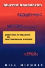 Blurred Boundaries : Questions of Meaning in Contemporary Culture - Book