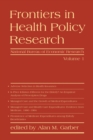 Frontiers in Health Policy Research - eBook