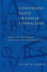 Constraint-Based Grammar Formalisms : Parsing and Type Inference for Natural and Computer Languages - Book