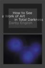 How to See a Work of Art in Total Darkness - Book