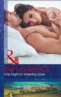One Night to Wedding Vows - Book