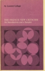 French New Criticism - Book