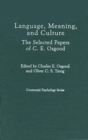 Language, Meaning, and Culture : The Selected Papers of C.E. Osgood - Book