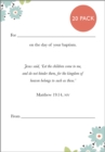 Baptism card 2024 : Pack of 20 - Book