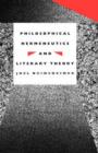 Philosophical Hermeneutics and Literary Theory - Book