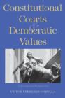 Constitutional Courts and Democratic Values : A European Perspective - Book