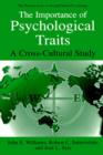 The Importance of Psychological Traits : A Cross-Cultural Study - eBook