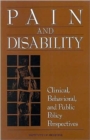 Pain and Disability : Clinical, Behavioral, and Public Policy Perspectives - Book