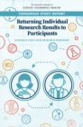 Returning Individual Research Results to Participants : Guidance for a New Research Paradigm - eBook