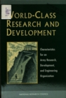World-Class Research and Development : Characteristics for an Army Research, Development, and Engineering Organization - eBook