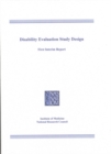 Disability Evaluation Study Design : First Interim Report - eBook