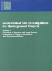 Geotechnical Site Investigations for Underground Projects : Volume 1 - eBook