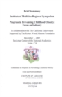 Progress in Preventing Childhood Obesity : Focus on Industry - Brief Summary: Institute of Medicine Regional Symposium - eBook